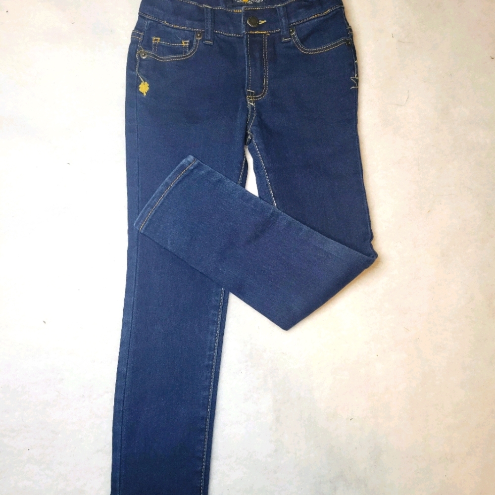 Girls Lucky Brand Sz 5 Jean Jeggings Dark Wash
